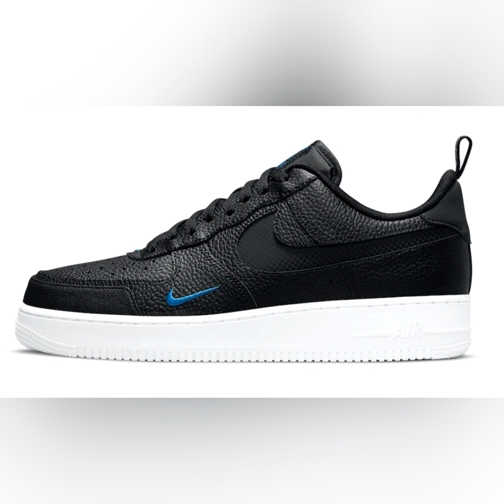 Nike Men's Air Force 1 Lv8 balck/black game royal white, New inbox.
